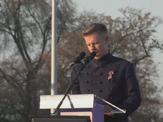 Prejav lídra najsilnejšej opozičnej strany v Maďarsku Pétera Magyara