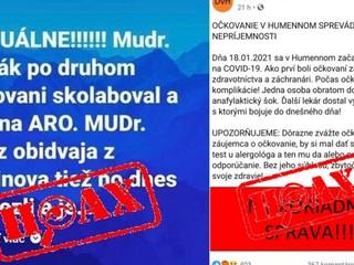ROZHOVOR: Dvaja lekári museli na sociálnych sieťach vyvracať hoaxy o sebe. Toto odkazuje diskutujúcim jeden z nich
