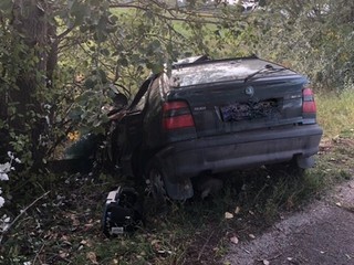Smrteľná nehoda pri Galante. Šofér zomrel na mieste