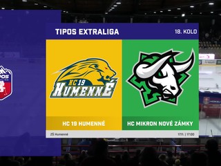 HC 19 Humenné – HC MIKRON Nové Zámky 5:4 v 18. kole