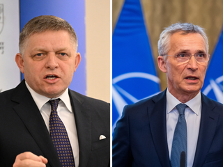 Fico a Stoltenberg sa rozchádzajú v názoroch o vojenskej pomoci Ukrajine