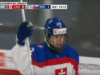 Debakel na majstrovtvách do 18 rokov. Slováci prehrali s Kanadou 2:9
