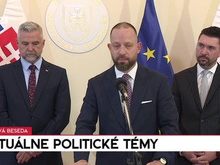 Tlačová beseda Gašpara, Takáča a Paru o aktuálnych témach