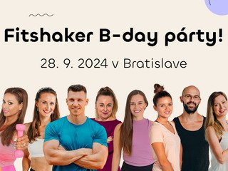 Fitshaker oslavuje 10 rokov: Čaká ťa Zora Czoborová, DJ Milan Lieskovský a deň plný cvičenia!