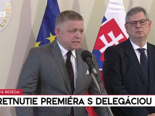 Tlačová beseda premiéra Fica po stretnutí s delegáciou Európskeho parlamentu