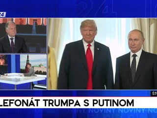 Štúdio 24: Aké výsledky prinesie telefonát medzi Trumpom a Putinom?