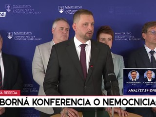 Tlačová beseda ministra zdravotníctva k odbornej konferencii o nemocniciach