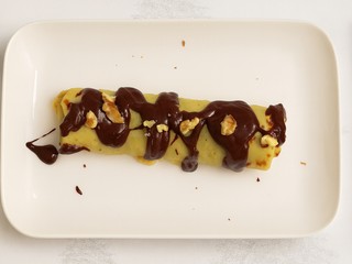 Palacinka s orechovou plnkou a čokoládou (Gundel štýl)