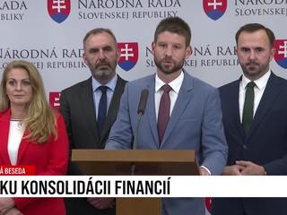 Tlačová beseda PS ku konsolidácii financií