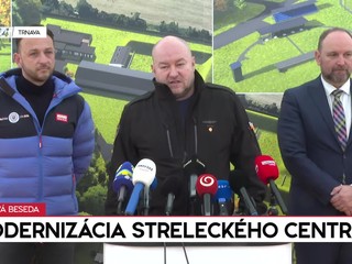 Tlačová beseda ministra Huliaka k modernizácii streleckého centra