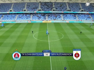 ŠK Slovan Bratislava - MFK Ružomberok 1:0 gólom v závere zápasu