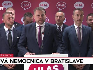 Tlačová beseda HLASU SD o novej univerzitnej nemocnici v Bratislave
