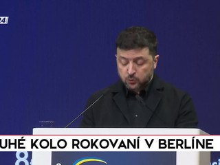 Tlačová beseda ukrajinského prezidenta po druhom kole rokovaní v Berlíne