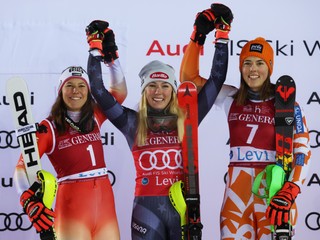 Vlhová v Levi opäť tretia, double Shiffrinovej