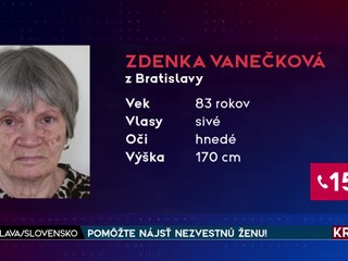 Polícia pátra po 83-ročnej dôchodkyni. Nevideli ste ju?