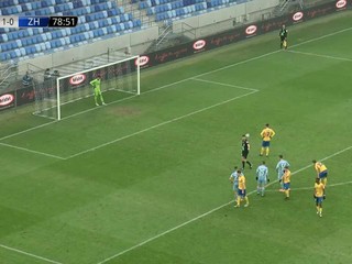 ZOSTRIH: ŠK Slovan Bratislava - FK Pohronie a zahodená penalta hostí