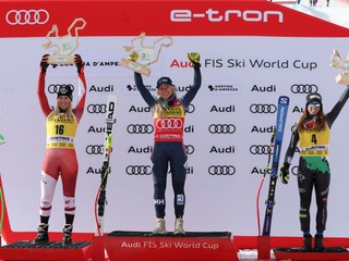 Mowinckelová zvíťazila v Cortine a ujala sa vedenia v super-G