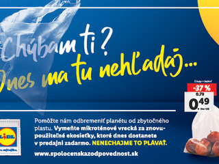 Ide to aj bez sáčkov, presvedčil zákazníkov Lidl