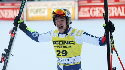 Čech Jan ZABYSTŘAN senzačne vyhral Super-G!