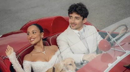 Prvé zábery zo svadby Charlesa LECLERCA