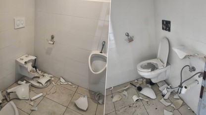 Futbalový klub sprístupnil počas slávností toalety, TOTO je výsledok vandalov