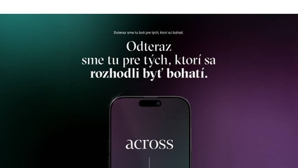 Na trhu je nová investičná digitálna plaforma Across Wealth