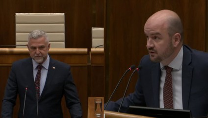Hádka v NRSR pre petičné hárky pokračuje. Gašpar sa dostal do výmeny s Dubécim