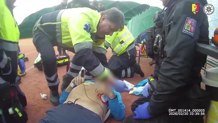 Dráma na tenisovom kurte: Muž skolaboval, priatelia a policajti ho vzkriesili