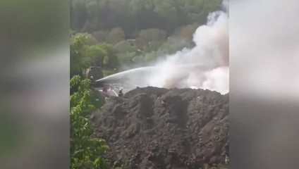 Hustý čierny dym zahalil Prešov: Požiar plastov bolo vidieť na kilometre