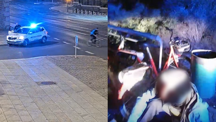 Muž sa snažil ujsť policajtom na bicykli. Po dolapení zistili, že je v pátraní