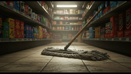 Muž s nožom chcel vylúpiť benzínku, predavačka ho zahnala mopom