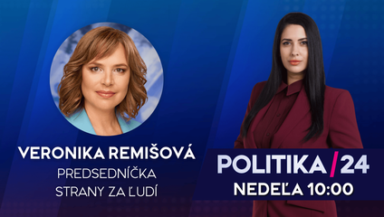 Pozvanie do relácie Politika 24 prijala predsedníčka strany Za ľudí Veronika Remišová