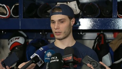 SLAFKOVSKÝ sa po návrate do Montrealu postavil pred mikrofóny