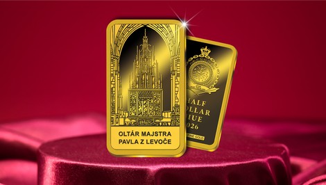 Tehlička z rýdzeho zlata za mimoriadnu cenu 39,99 €