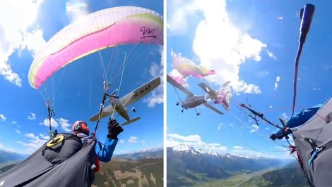 Oklamala smrť: Paraglajdistka prežila vo vzduchu desivú zrážku s lietadlom
