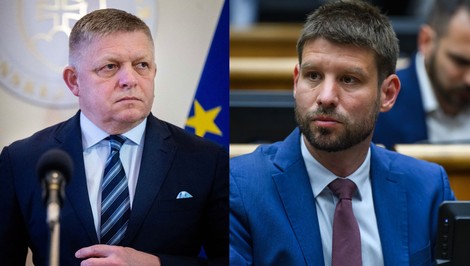 Šimečka vyzýva Fica na diskusiu. „Nemá morálne právo privlastňovať si slovo mier“