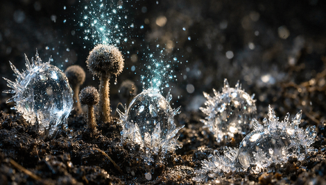 V pôde našli huby, ktoré zmrazia vodu