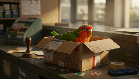 Had ušiel z balíka, papagáj skončil na pošte. Toto ľudia naozaj posielajú
