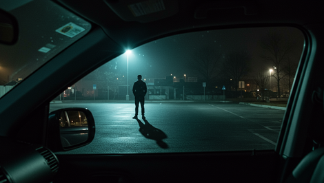 Muž sa uspokojoval pred ženou sediacou v aute. Polícia ho zadržala