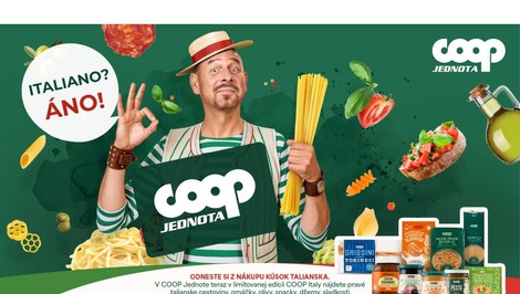 COOP Jednota prináša v spolupráci so spotrebným družstvom COOP ITALIA limitovanú edíciu talianskych chutí