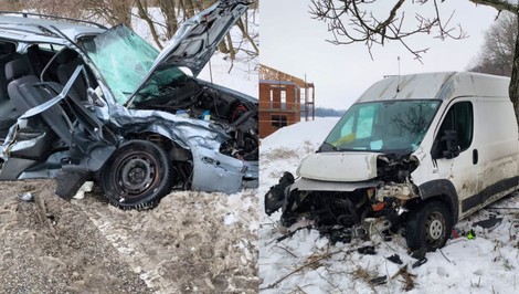 Sneh a poľadovica opäť spôsobili zrážku dvoch vozidiel. Vodiči utrpeli vážne zranenia