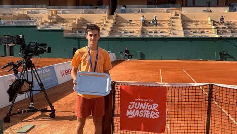 Strieborný Max Lörinčík medzi európskou tenisovou elitou