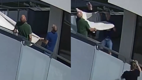 Dievčatko (4) vypadlo z piateho poschodia. Pohotoví muži napli deku, matka bola pod vplyvom alkoholu