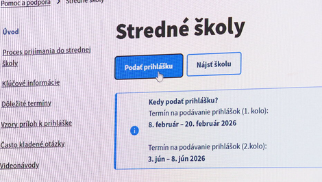 Rozhodujúce dni pre deviatakov: E-prihlášky na stredné školy sú spustené
