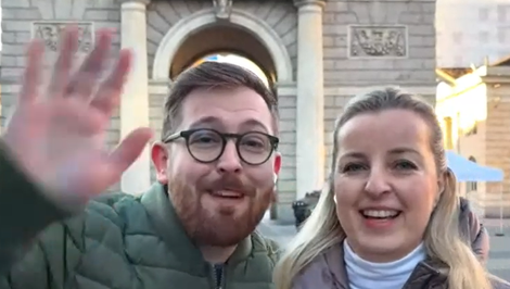 Reportéri TV JOJ v Miláne