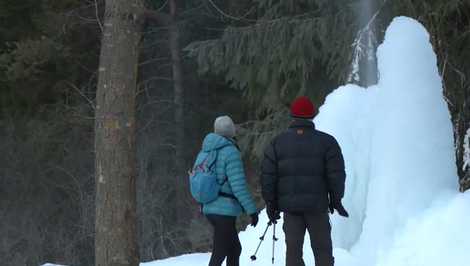 Mimoriadne chladné počasie na Slovensku vytvorilo originálne prírodné útvary