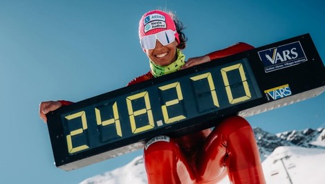 Padol ženský svetový rekord v rýchlostnom lyžovaní