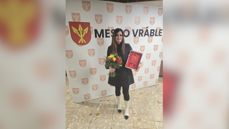 Redaktorka TV JOJ Diana Pavlisová získala významnú cenu od mesta Vráble