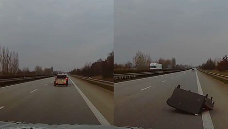 Policajti neverili vlastným očiam: Rútila sa na nich sedačka, nezodpovedný majiteľ dostal pokutu