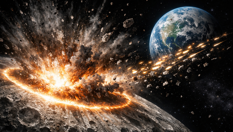Asteroid môže zasiahnuť Mesiac silou 500 atómových bômb